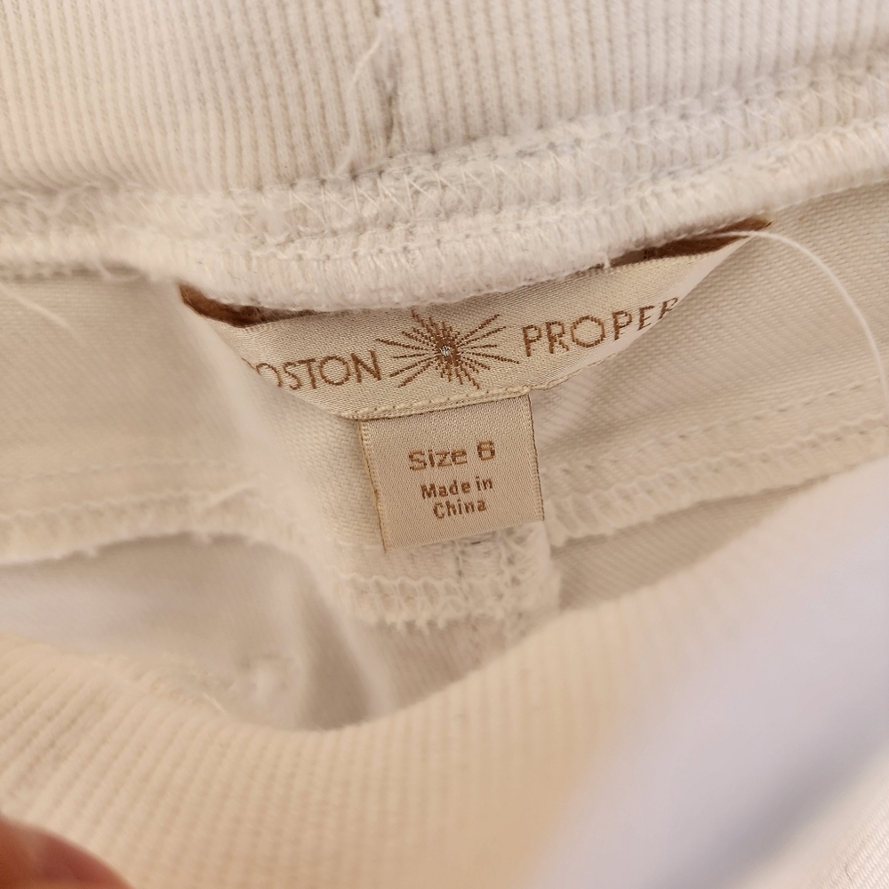 Boston Proper elastic waistband pull on jeans - Picture 6 of 10